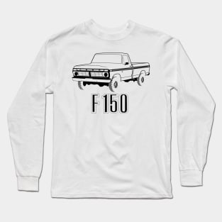 1976 F150 Black Print Long Sleeve T-Shirt